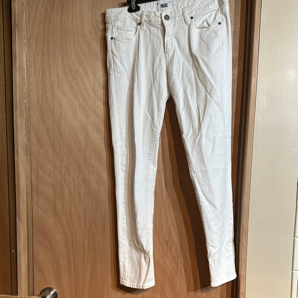 Paige 29 white jeans